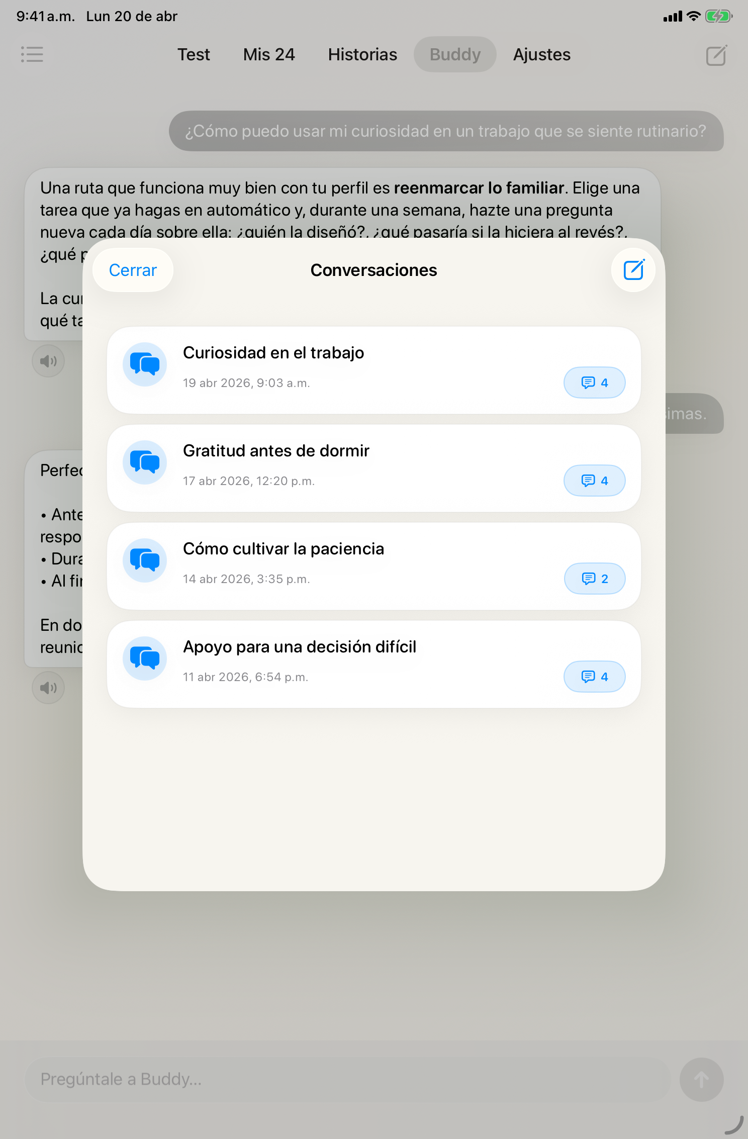 iPad — Conversaciones